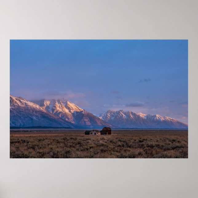 Poster Open Prairie Grand Teton (Devant)