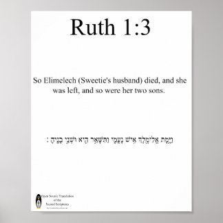 Poster Open Source Translation Ruth 1:3
