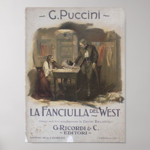 Poster Opéra de La Fanciulla del West