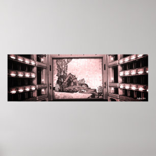 Poster Opéra de l'intérieur du Staatsoper de Vienne en Au