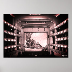 Poster Opéra de l'Opéra d'État de Vienne en Autriche vint