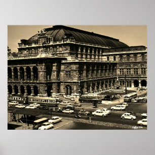 Poster Opéra de l'Opéra d'État de Vienne en Autriche vint