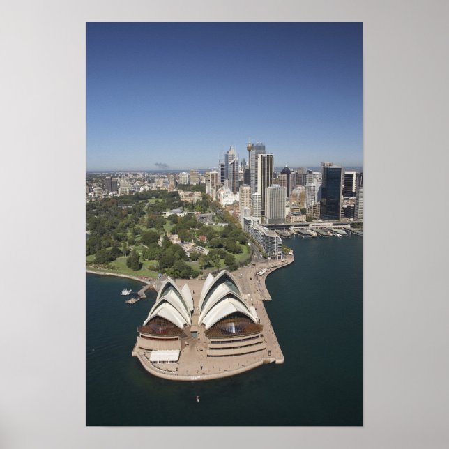 Poster Opéra de Sydney, Jardins botaniques royaux, CBD (Devant)