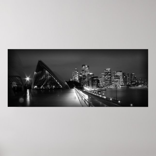 Poster Opéra de Sydney la nuit (Devant)