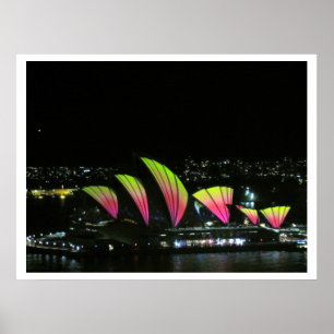 Poster opéra de sydney orange vif