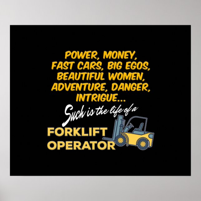 Poster Opérateur de Life of a Forclift (Devant)