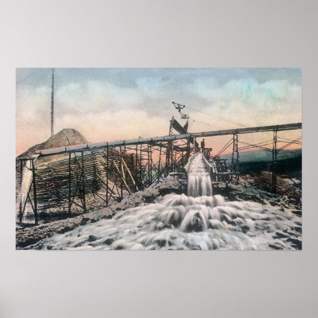 Poster Opération de mine d'or de l'Alaska Boîte à neige (Devant)