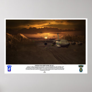 Poster Opération de saut de combat Retard dans le Nord
