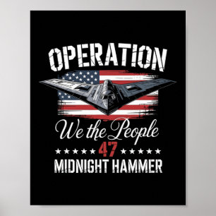 Poster Opération Jet Stealth B-2 Midnight Hammer Minuit