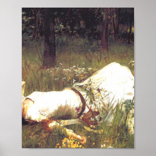 Poster Ophelia 1889 Par John William Waterhouse