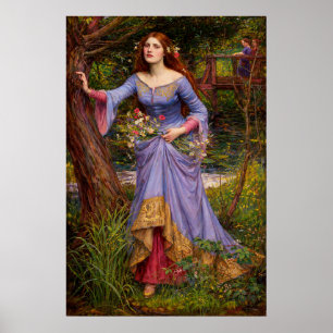 Poster Ophélie par John William Waterhouse