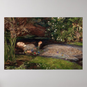 Poster Ophélie par Sir John Everett Millais