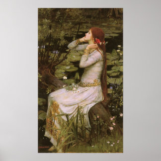 Poster Ophélie par Waterhouse
