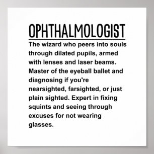 Poster Ophthalmologue