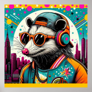 POSTER OPOSSUM DANS LA GRANDE VILLE-3