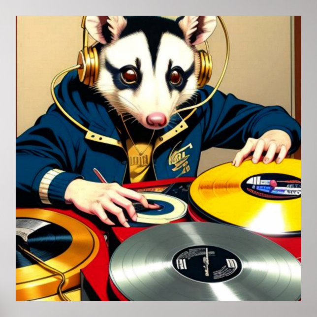 POSTER OPOSSUM DEE JAY (Devant)