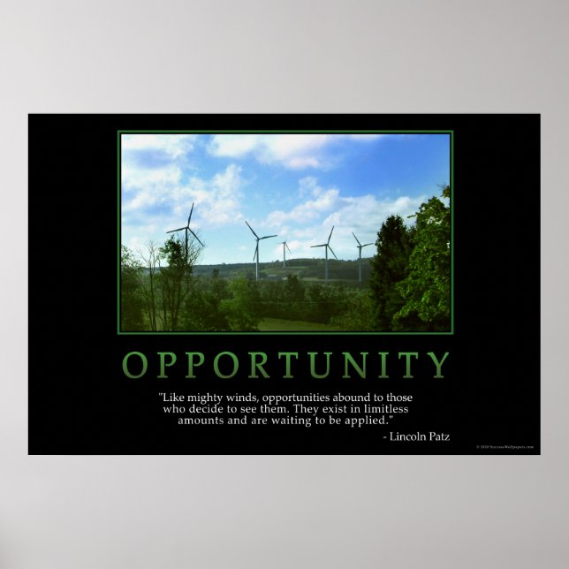 Poster Opportunité (Devant)