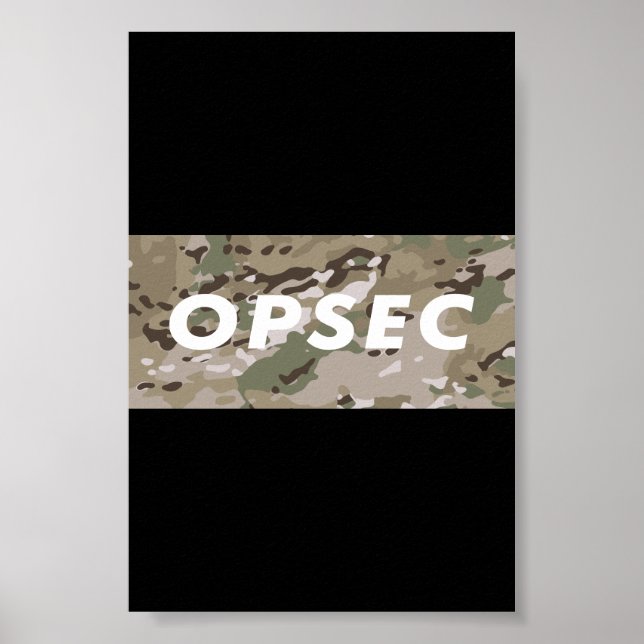 Poster OPSEC - Sécurité des opérations (Devant)