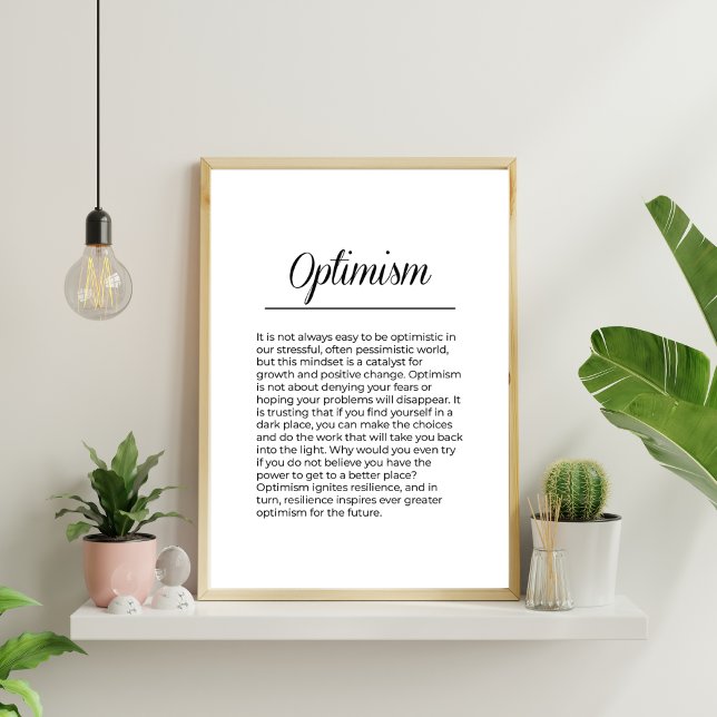 Poster OpTIMISME Inspiration de l'impression (Créateur téléchargé)