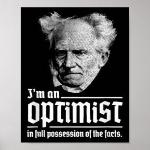Poster Optimiste Arthur Schopenhauer Pessimisme Pessimist