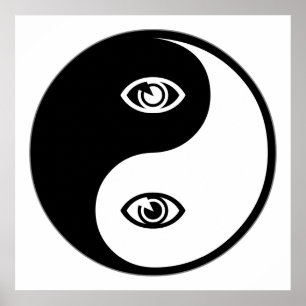 Poster Optométrie Yin Yang