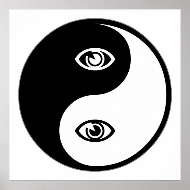 Poster Optométrie Yin Yang (Devant)