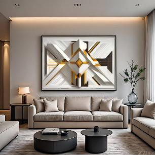 Poster Opulence Géométrique