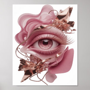 Poster Or Art Abstrait Doré Captivant Design Abstrait