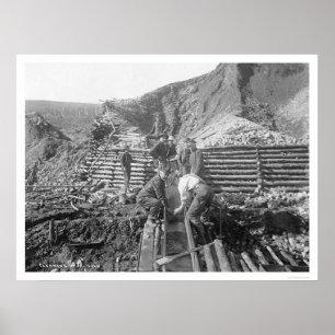 Poster Or de lavage en Alaska 1916