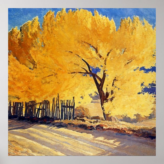Poster "Or d'octobre" par Maynard Dixon (Devant)