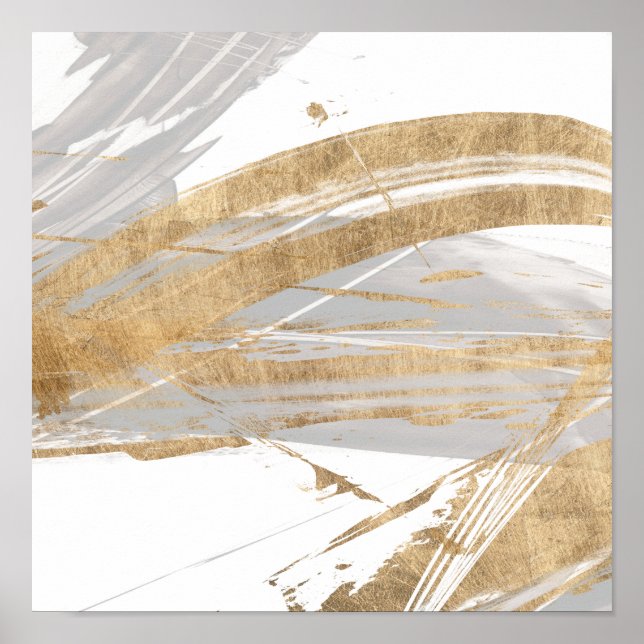 Poster Or et gris (Devant)