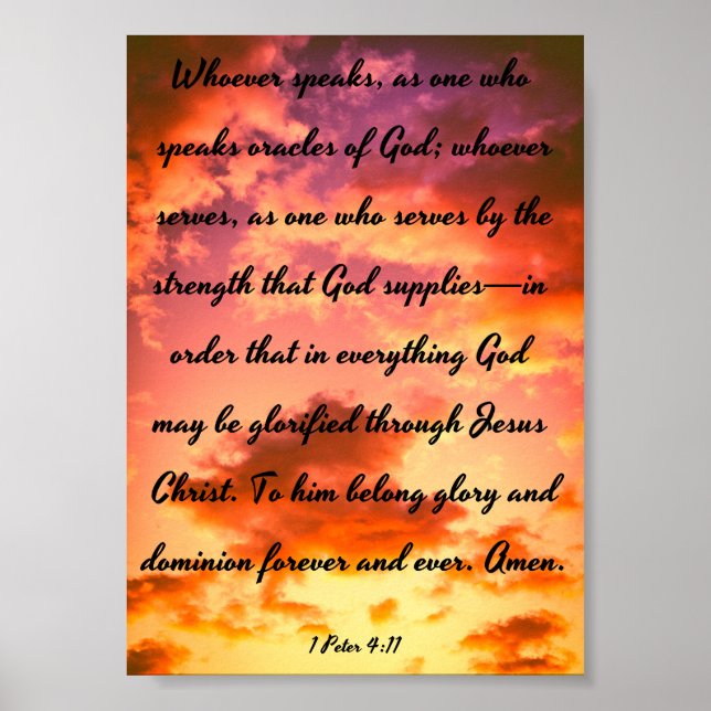 Poster Oracles de Dieu - Bible (Devant)