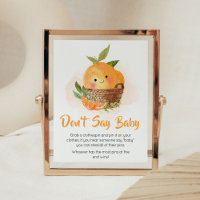 Orange Citrus Little Cutie Ne pas dire bébé