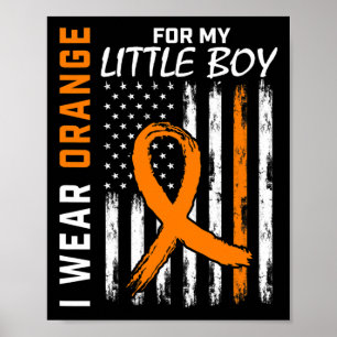 Poster Orange Pour Mon Fils Petit Garçon Leucémie Cancer
