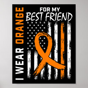 Poster Orange Pour Mon Meilleur Ami Drapeau De Sensibilis