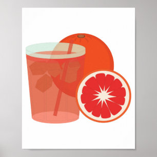 Poster Orange sanguine