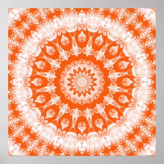 Poster Orange Sherbet Kaleidoscope (Devant)