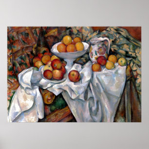 Poster Oranges à vie morte - Paul Cezanne Peinture Art