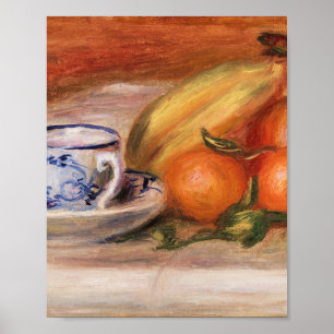 Poster Oranges Bananes et thé par Auguste Renoir