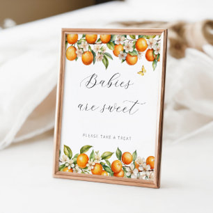 Poster Oranges D'Été Lumineuses Les Baby showers Bébés So