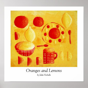 Poster Oranges et citrons