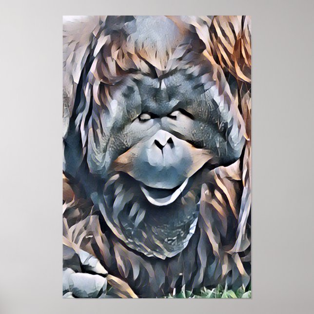 POSTER ORANGUTAN (Devant)