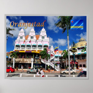 Poster Oranjestad - Royal Plaza - Aruba -