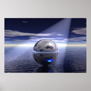 Poster Orb flottant