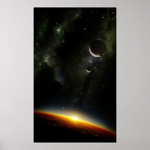 Poster Orbite d'une planète étrangère