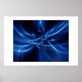 Poster Orbites bleues