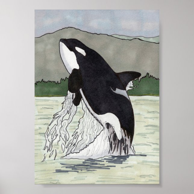 Poster Orca / Baleine tueuse 5x7 (Devant)