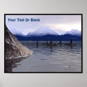 Poster Orca d'eau foncée