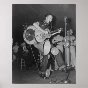 Poster Orchestre à un homme, 1938. Photo ancienne