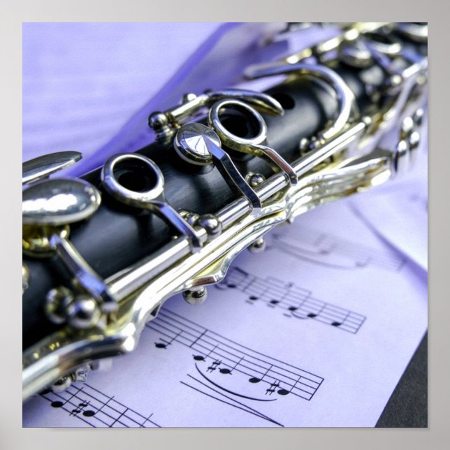 Poster Orchestre de musique Clarinet Sheet (Devant)